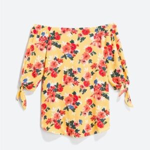 Floral off the shoulder top
